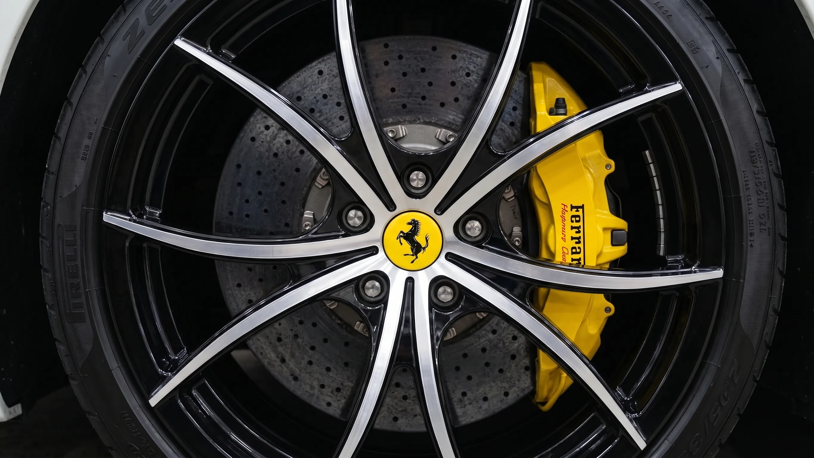 The same wheel after diamond cutting and refinishing